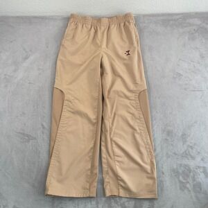 Vintage Starbury Sweatpants Men Medium Tan Baggy Straight Y2K Embroider Warm Up